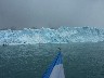 Sailing towards the glacier