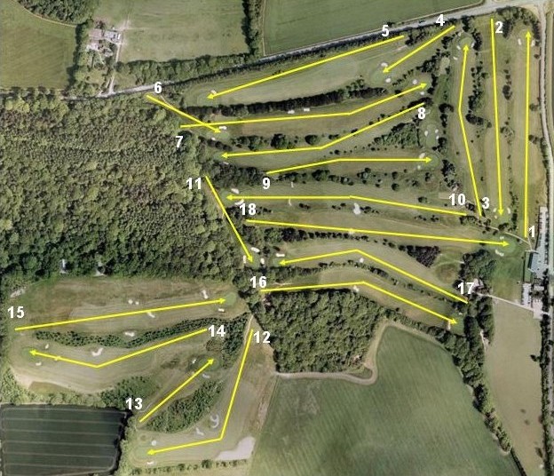 The course in the early 2000's