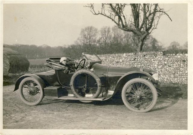 Aunt Edith driving to Corhampton