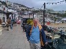 The team leader outside the Spyglass Inn
