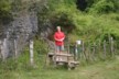 The tour organiser on the walk