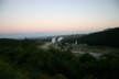 Sunset at the thermal steam field