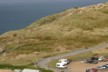 The car park at the albatross colony