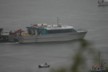 The ferry getting ready to leave