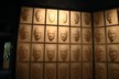 The room with concave masks at Puzzling World