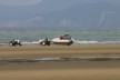 A tractor about to launch a boat of tourists