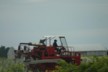 A vine netting tractor