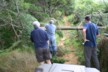 Removing a tree that's blocking the track