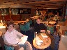 Waiting to get off the boat at Tromso in the bar