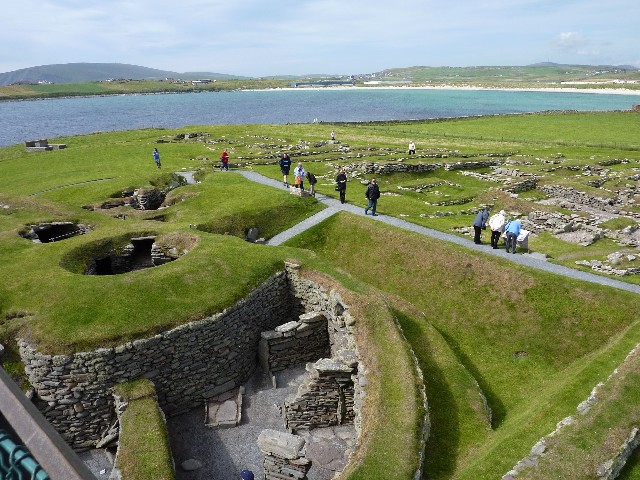 Jarlshof Broch bottom left of picture