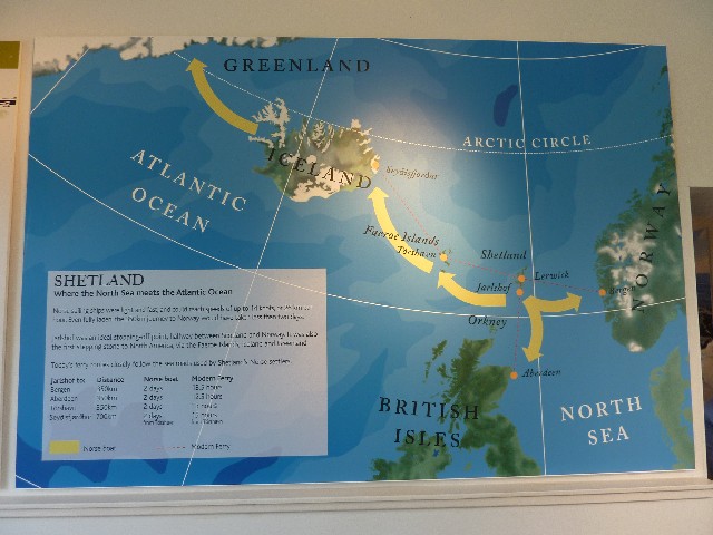 Shetland map showing Jarlshof