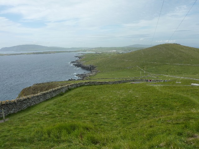 View back to hotel from Sumburgh Head