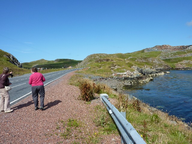 Mavis Grind where North Sea on one side and Atlantic on the other