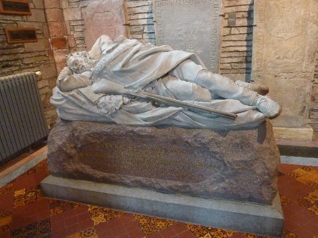John Rae the arctic explorer is buried here inside the cathedral