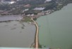 View of the causeway from the west hill