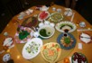 The start of the vegetarian supper