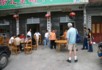 We arrive at the restaurant for lamb