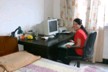 Lily at her computer