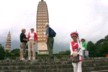 In front of the largest pagoda