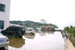 The flooded ferry port