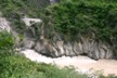 The river narrows towards the Tiger-stepping stone