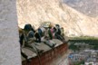 Workers on wall