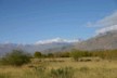 First view of snow topped mountains