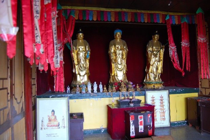 Inside the pavillion