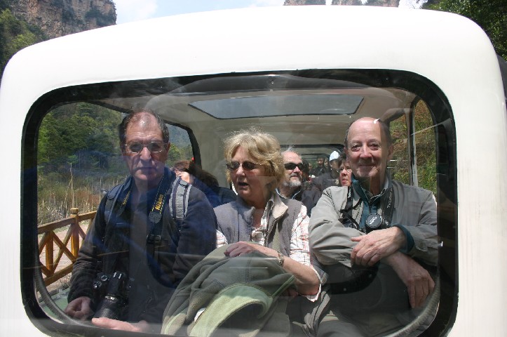 On little train -what a happy bunch