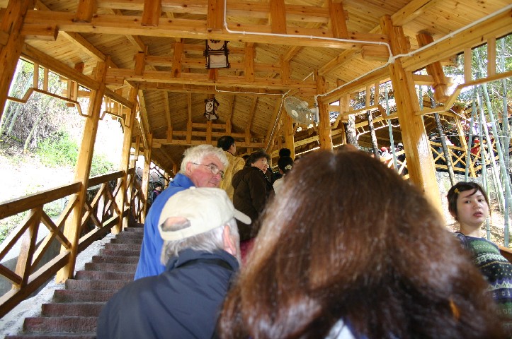 Waiting for cable car
