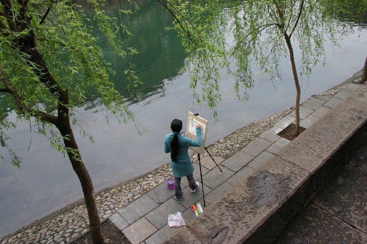 Artist at work