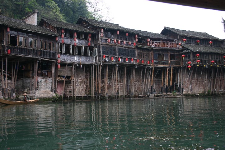 Miao stilt houses