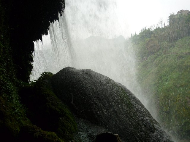 Taken from behind the waterfall
