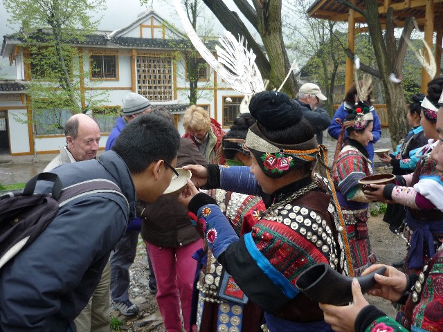 Drinking as part of welcome ceremony