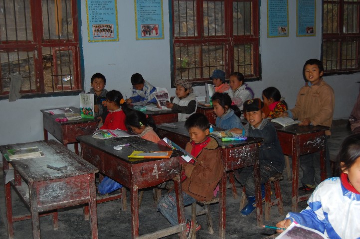 School children in class