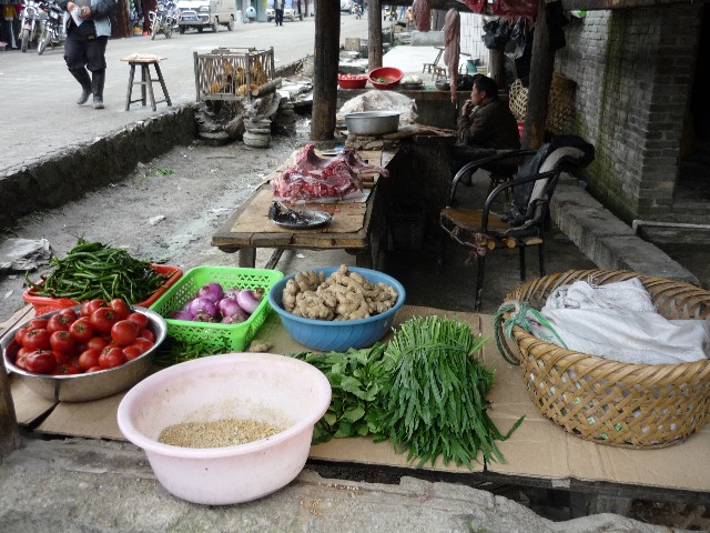 Market in village