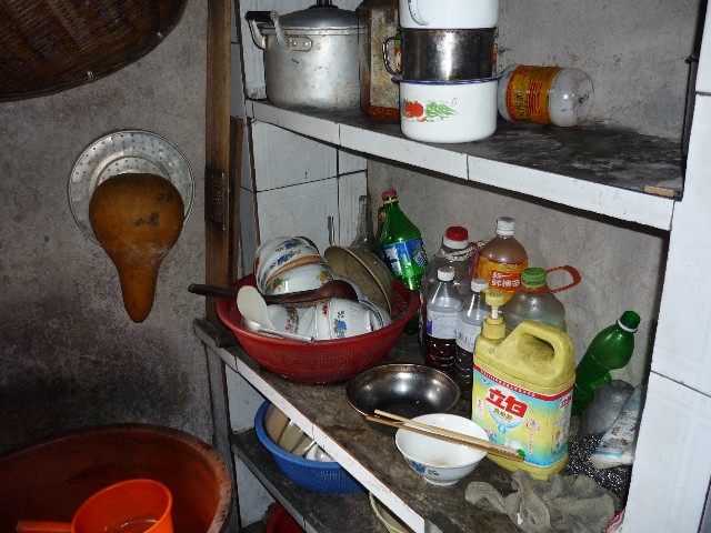 No cupboards to hide things in