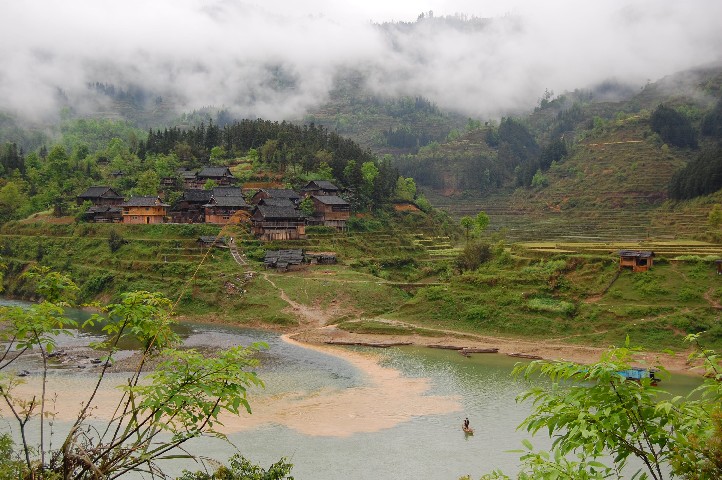 Confluence of two rivers 