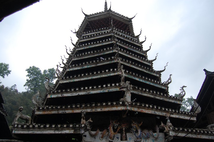 Four drum towers