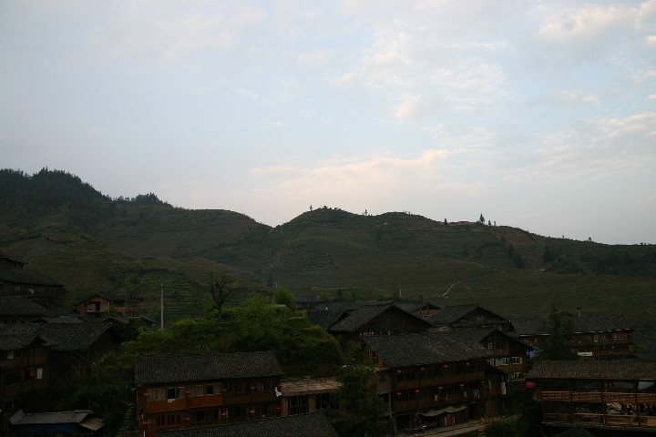 View from bedroom of where we walked