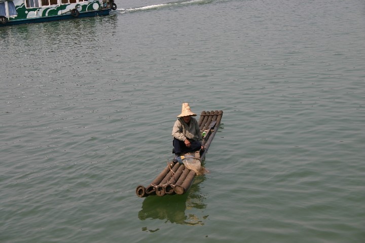 Cormorant fisherman with no cormorants