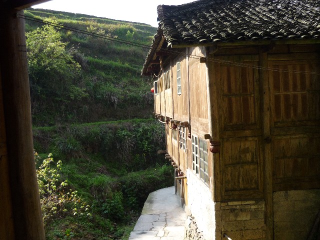 One of the houses - they are all made out of wood