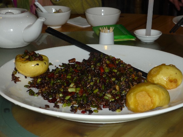 Dumplings with local vegetables