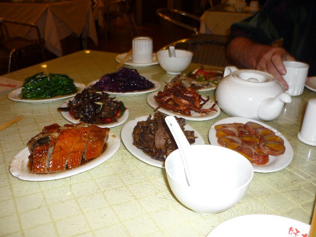 Many little dishes selected