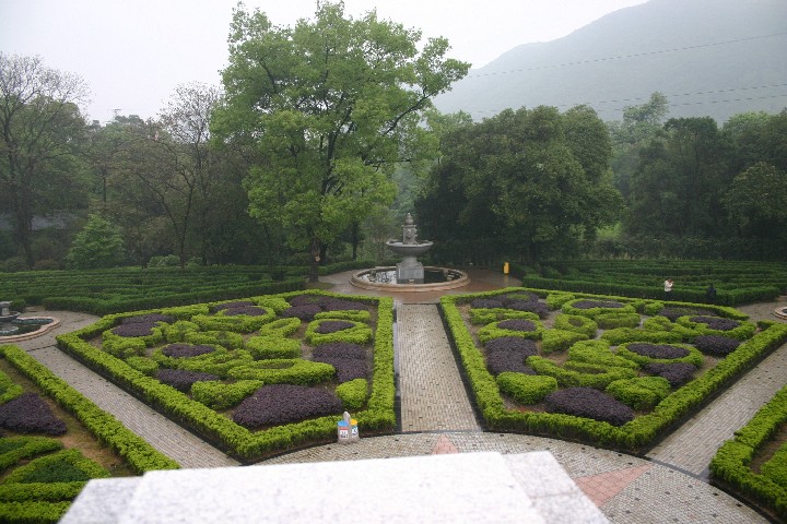 European garden at the Guilin Botanical Gardens
