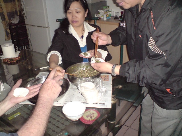 Lesson in dumpling making