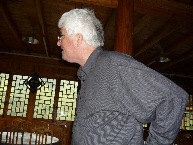 Graham giving a speech