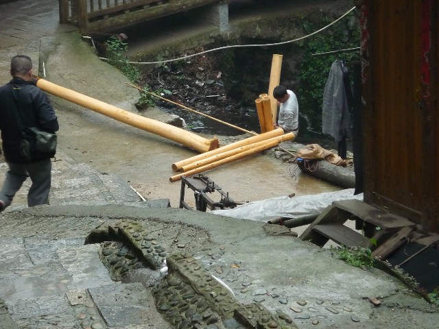 Taking the logs out of the river
