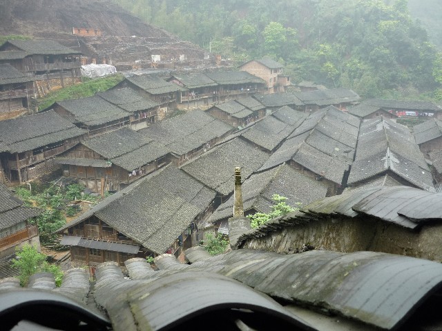 The village from the top of the drum tower