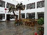 The bar and shop in the covered courtyard